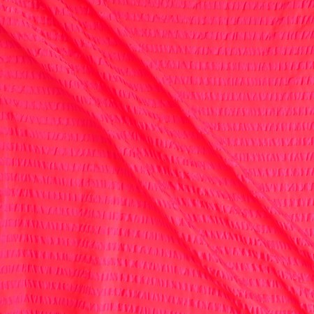 Fuxia seersucker stripes grs