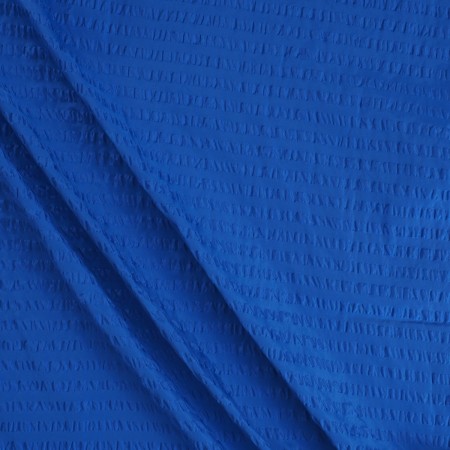 Blue seersucker stripes