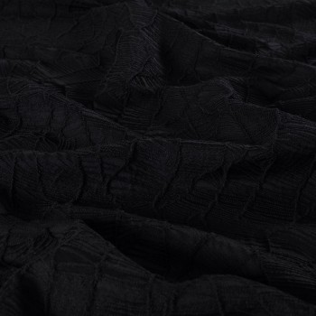 Black jacquard cloqu?