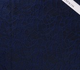 Marine jacquard cloqu?