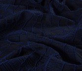 Marine jacquard cloqu?