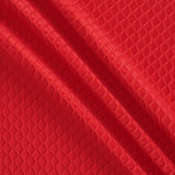 Red jacquard cloqu?