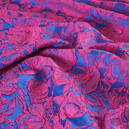 Pink blue jacq cloqu? flowers