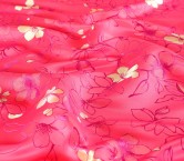 Jacquard floral grs rosa coral