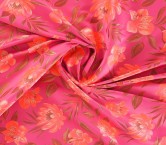Jacquard floral grs fuxia coral