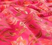Jacquard floral grs fuxia coral