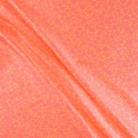 Jacquard mikado floral rosa salmon