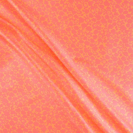 Jacquard mikado floral rosa salmon