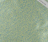 Jacquard mikado floral azul verde