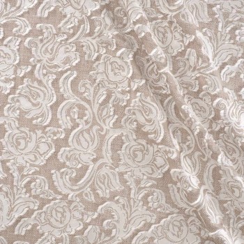 Jacquard fil coupe blanco