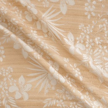 White jacquard r?stic floral