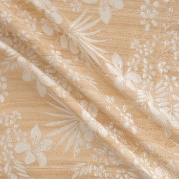 White jacquard rÚstic floral