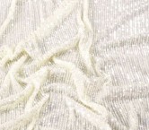 Ivory elastic mini sequins