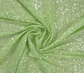 Lentejuelas stretch cristal verde claro