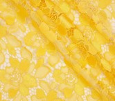 Guipur floral textura amarillo