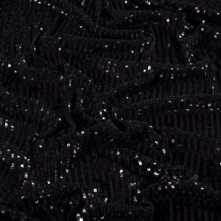 Black drawing square sequins