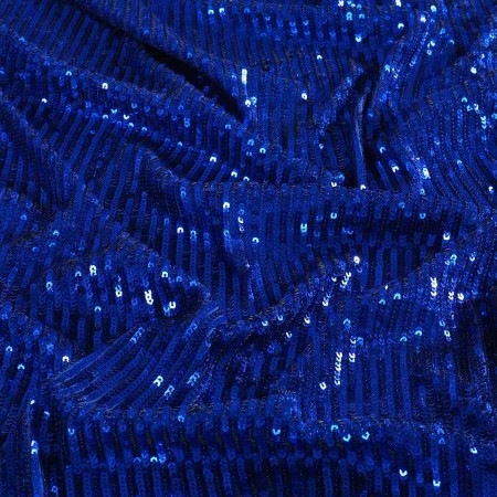 Blue micro square sequins stre
