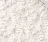 Chifón bordado círculos 3d blanco optico