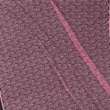 Pink floral cut guipure
