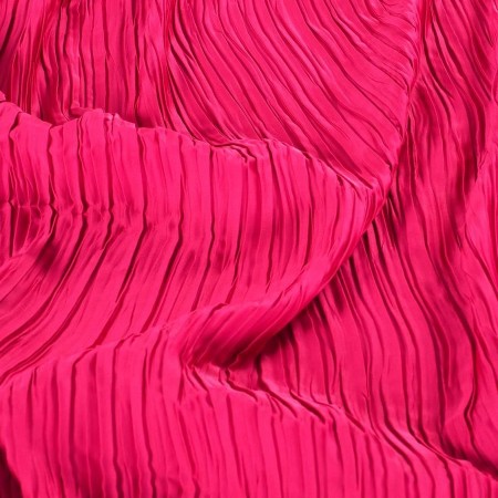 Plisado irregular fuxia