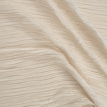 Ivory irregular pleats