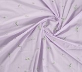 Bordado floral y base de algodÓn lila