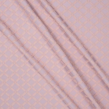 Lila pink jacquard geometrico