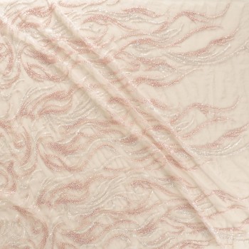 Fantasía con cuentas rosa