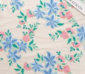 Blue flower embrodery