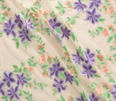 Lilac flower embrodery