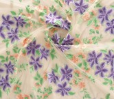 Lilac flower embrodery