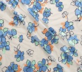 Lemon yellow flower embrodery