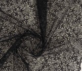 Tul bordado lentejuelas negro