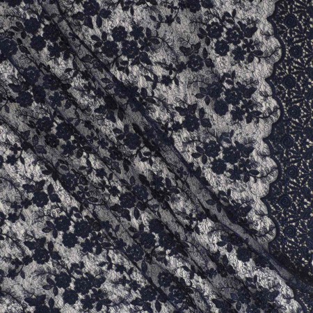 Blue navy chantilly sequins