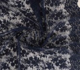 Blue navy chantilly sequins