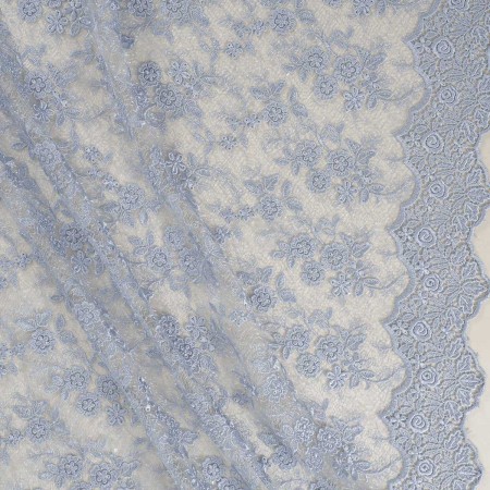 Blue chantilly sequins