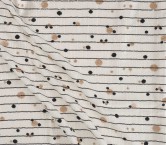 White black linen embroidered sequins