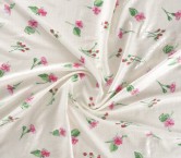 White linen embroidered sequins