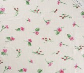 White linen embroidered sequins