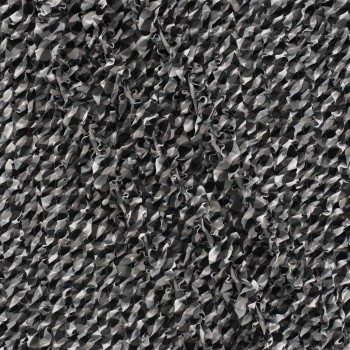 Volante fruncido vichy negro