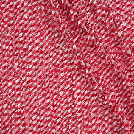 Volante fruncido vichy rojo