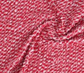 Volante fruncido vichy rojo