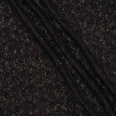 Black chantilly with brocade =2925