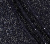Black chantilly with brocade =2925