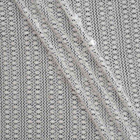 White sequin knit fantasy