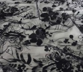 Tul bordado flor =2922 azul