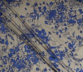 Tul bordado flor =2922 azul