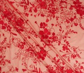 Tul bordado flor =2922 azul