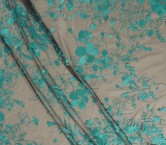 Tul bordado flor =2922 azul