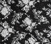 White black embroidered cotton voile